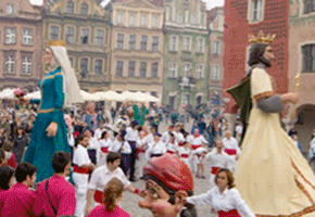 Els gegants de Les Corts